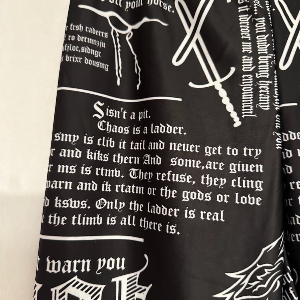 Game of Thrones Littlefinger Lord Baelish Quotes Leggings Black White One Size