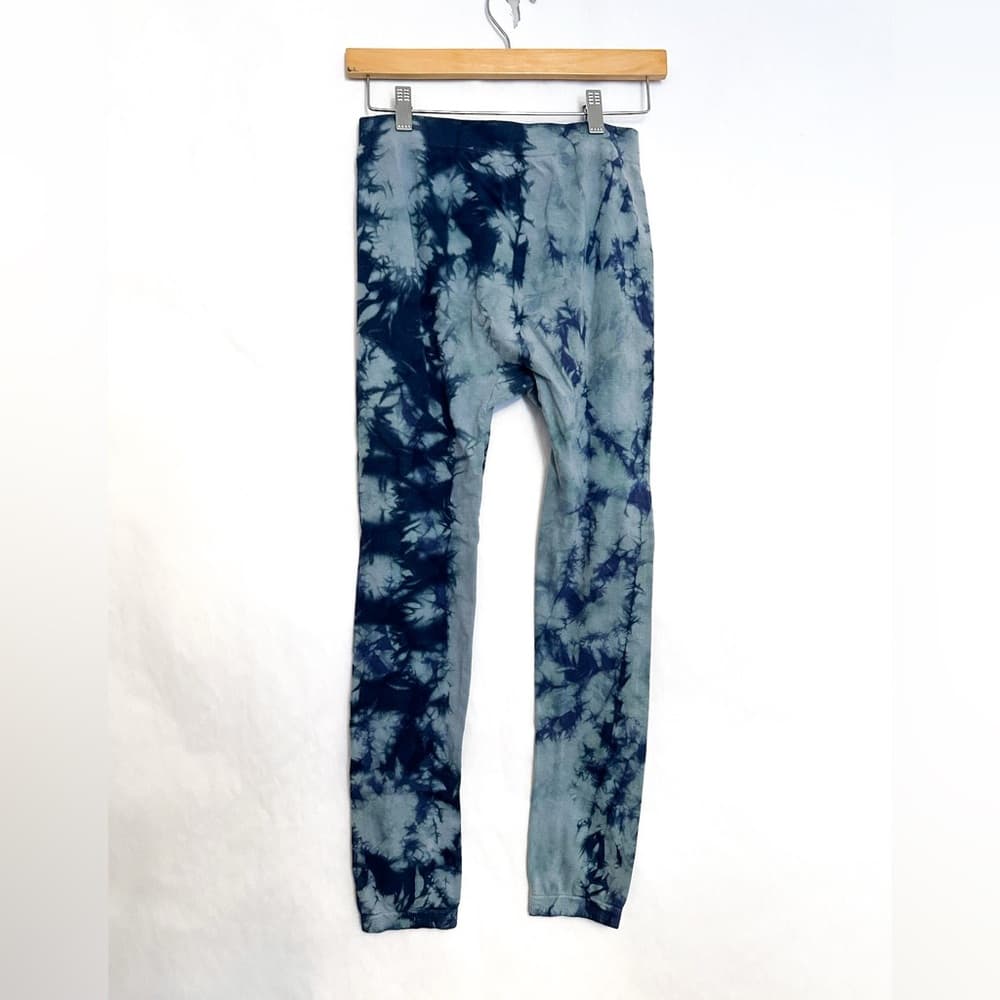 Blue Star Clothing Company Blue Tie-Dye Thin Leggings Size Medium