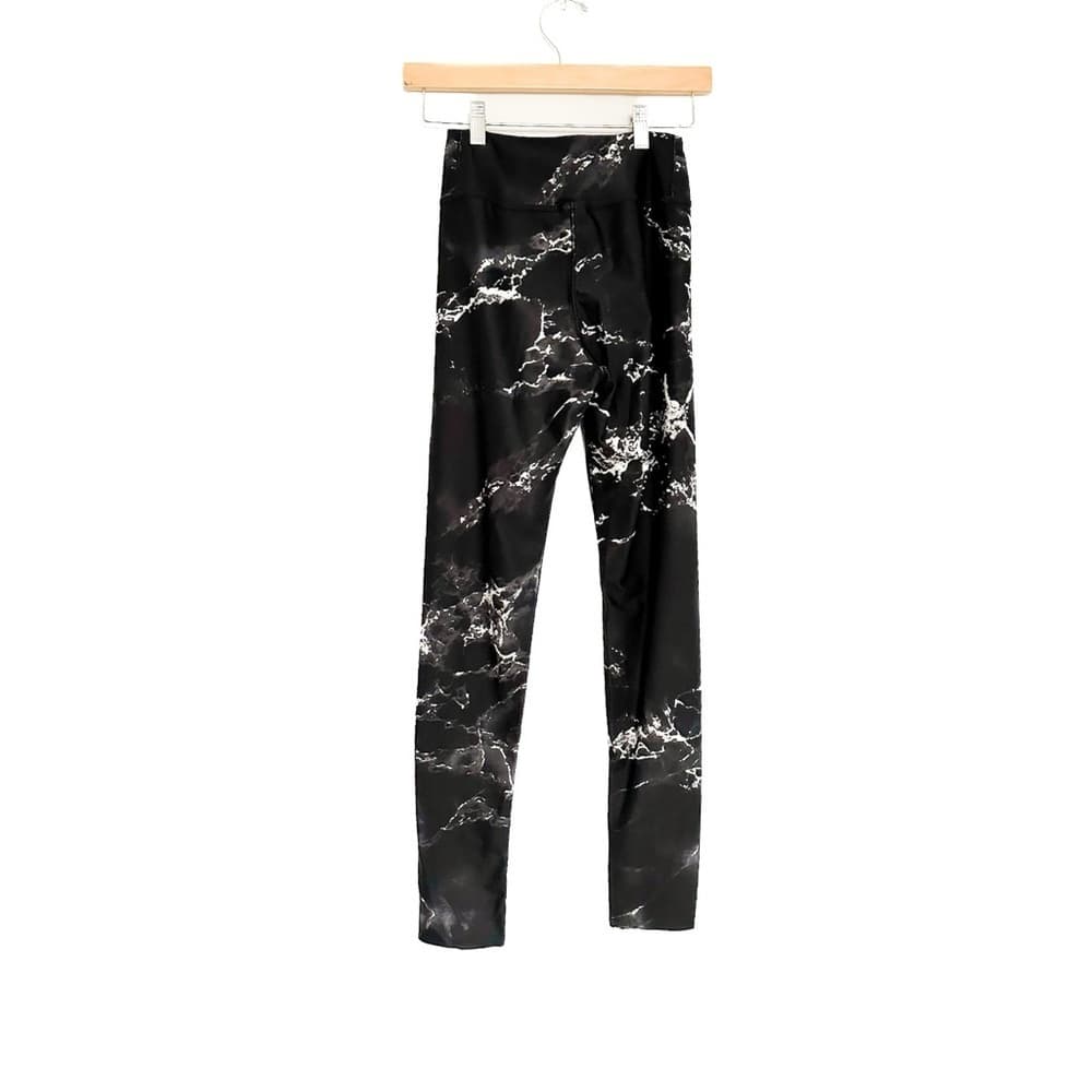 Hot Topic Marble Print Leggings Black Yoga Gym Activewear Size Medium
