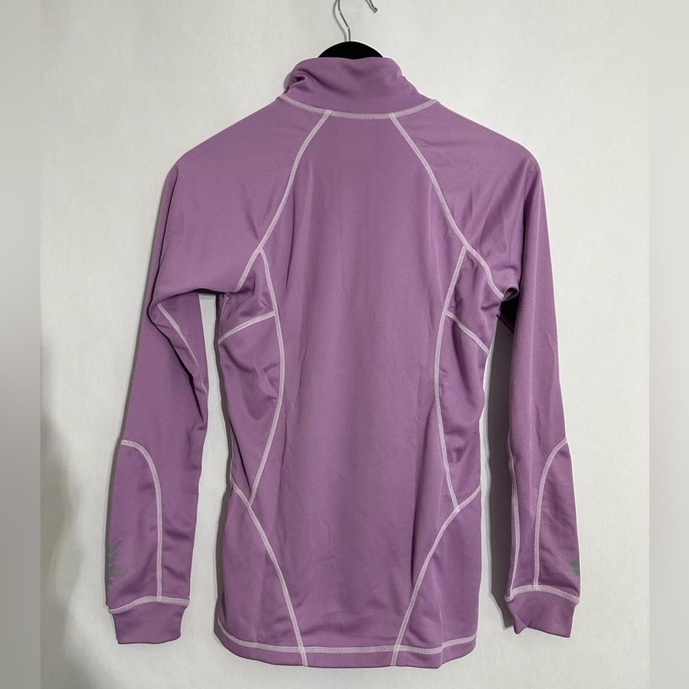 Louis Garneau Cycling Zip Up Light Purple Long Sleeve Performance Pullover Small