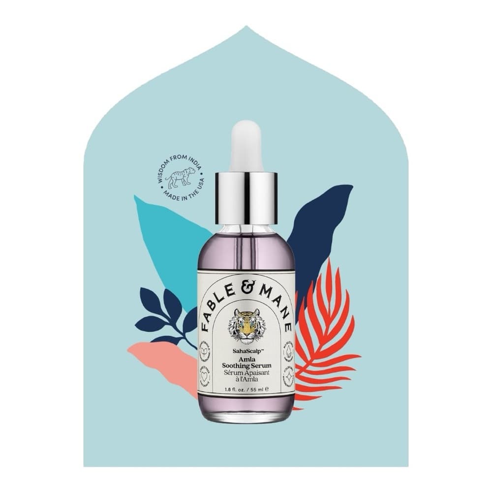 NIB Fable & Mane SahaScalp Amla Soothing Serum Full Size 1.8 Fl oz. Luxury Hair