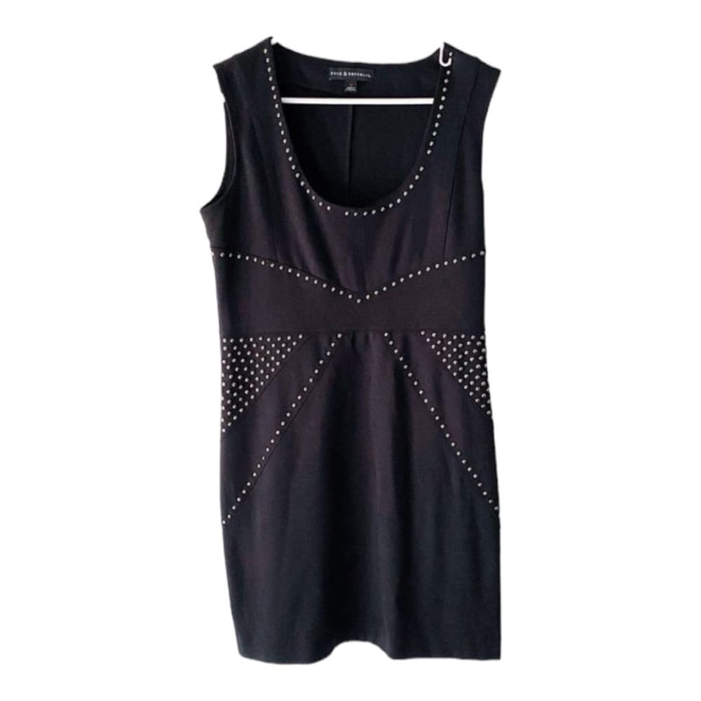 Rock & Republic Black Studded Bodycon Dress Size XS SEE NOTES
