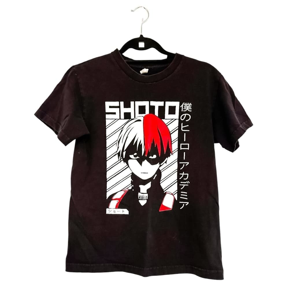 My Hero Academia Vintage Shoto Todoroki Y2K Anime T Shirt 1st Season Promo Small