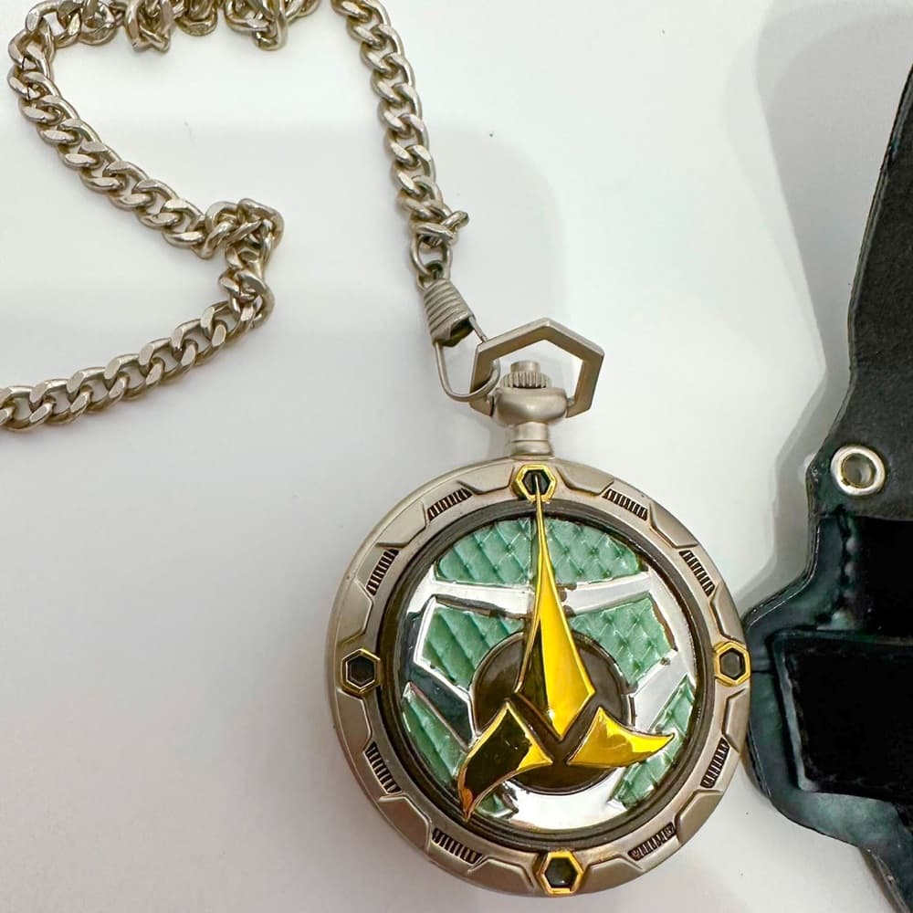 Star Trek Klingon Bird Of Prey Star Ship Official Collectors Pocket Watch