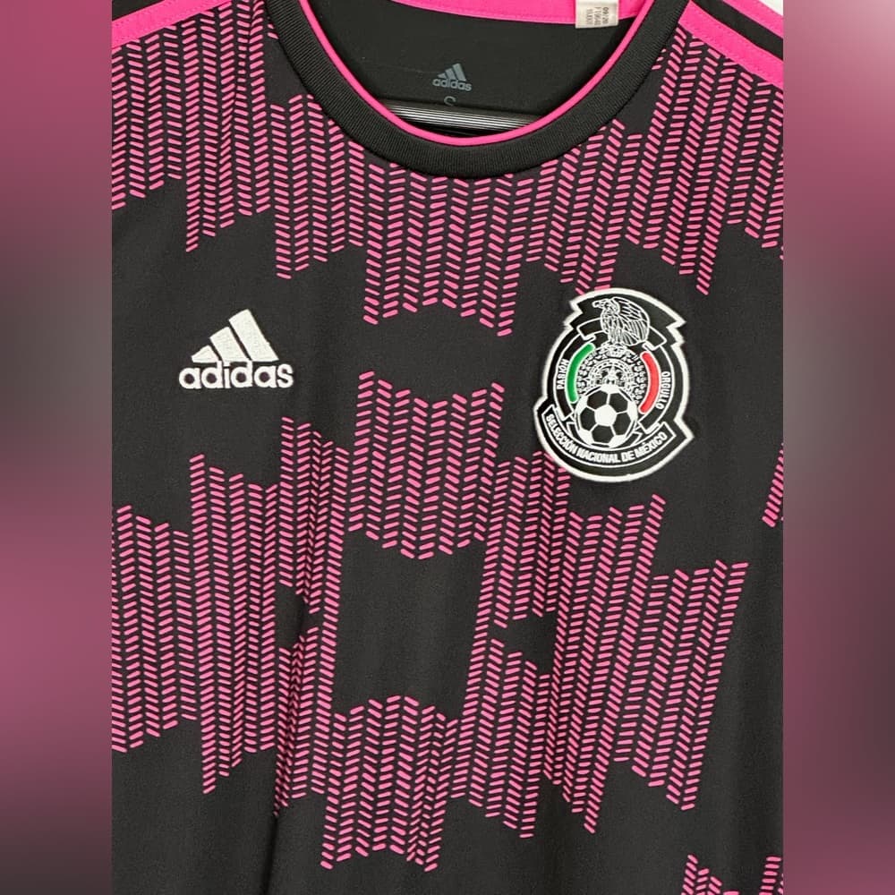 Adidas Mexico National Team Black Pink Aeroready Soccer Football Jersey Small