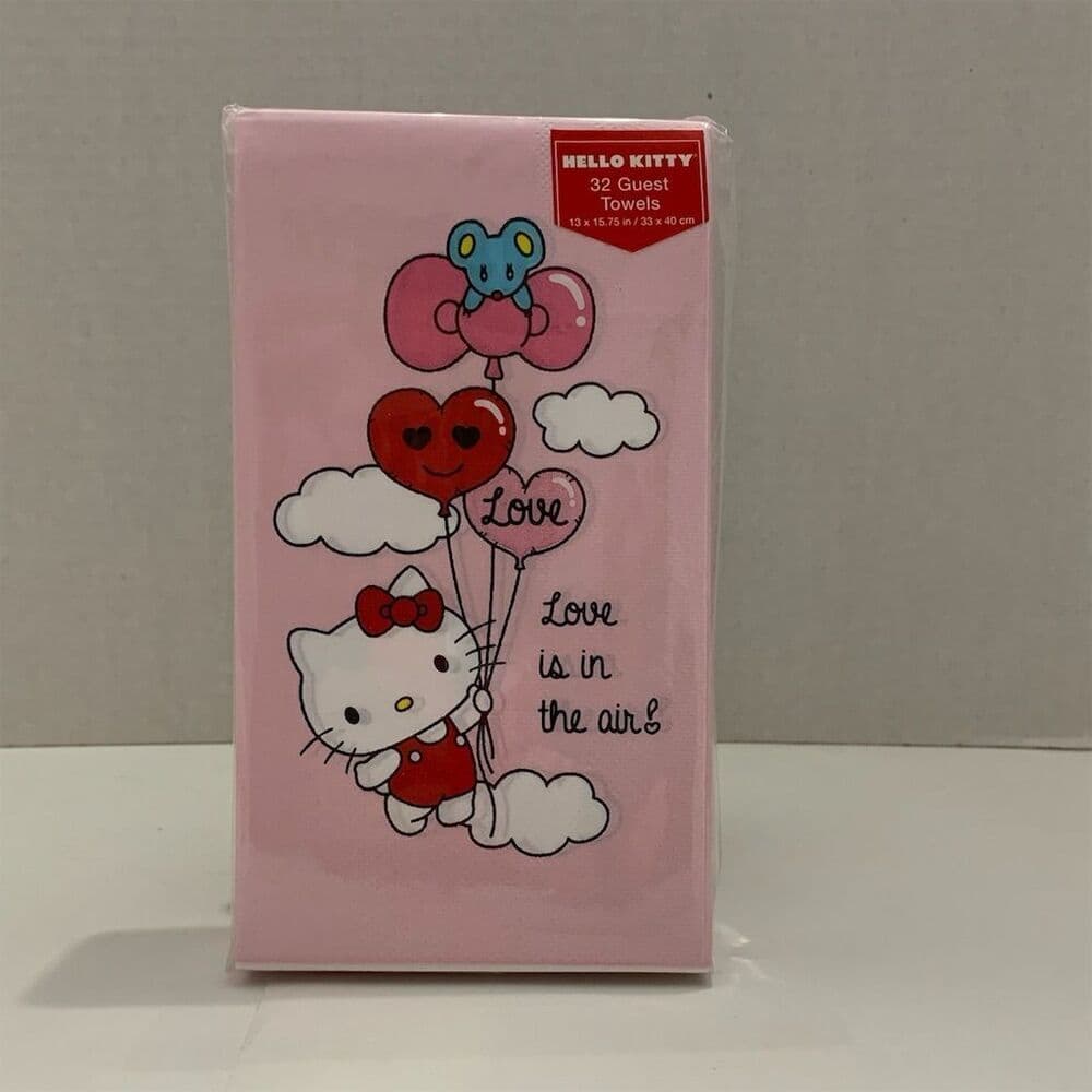 Hello Kitty Love is in the Air Napkins 32 Pack Decorative Guest Towels Sanrio