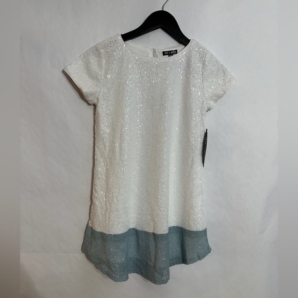 NWT Ava & Yelly Sequin Colorblock Girls Kids Party Dress Size 12 Dress Up
