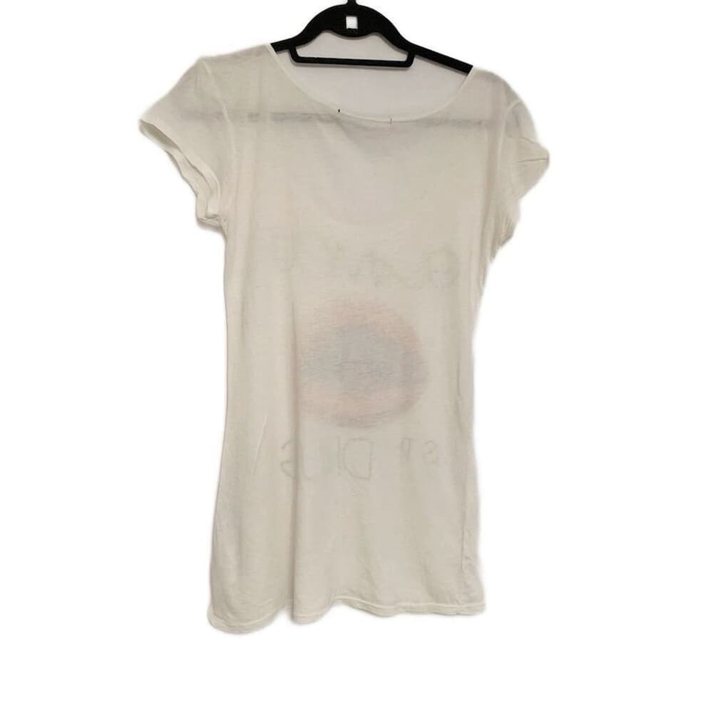Trash & Luxury M Graphic Tee "Glamour is the Dr*g" Short Sleeve Vintage Y2K Lips