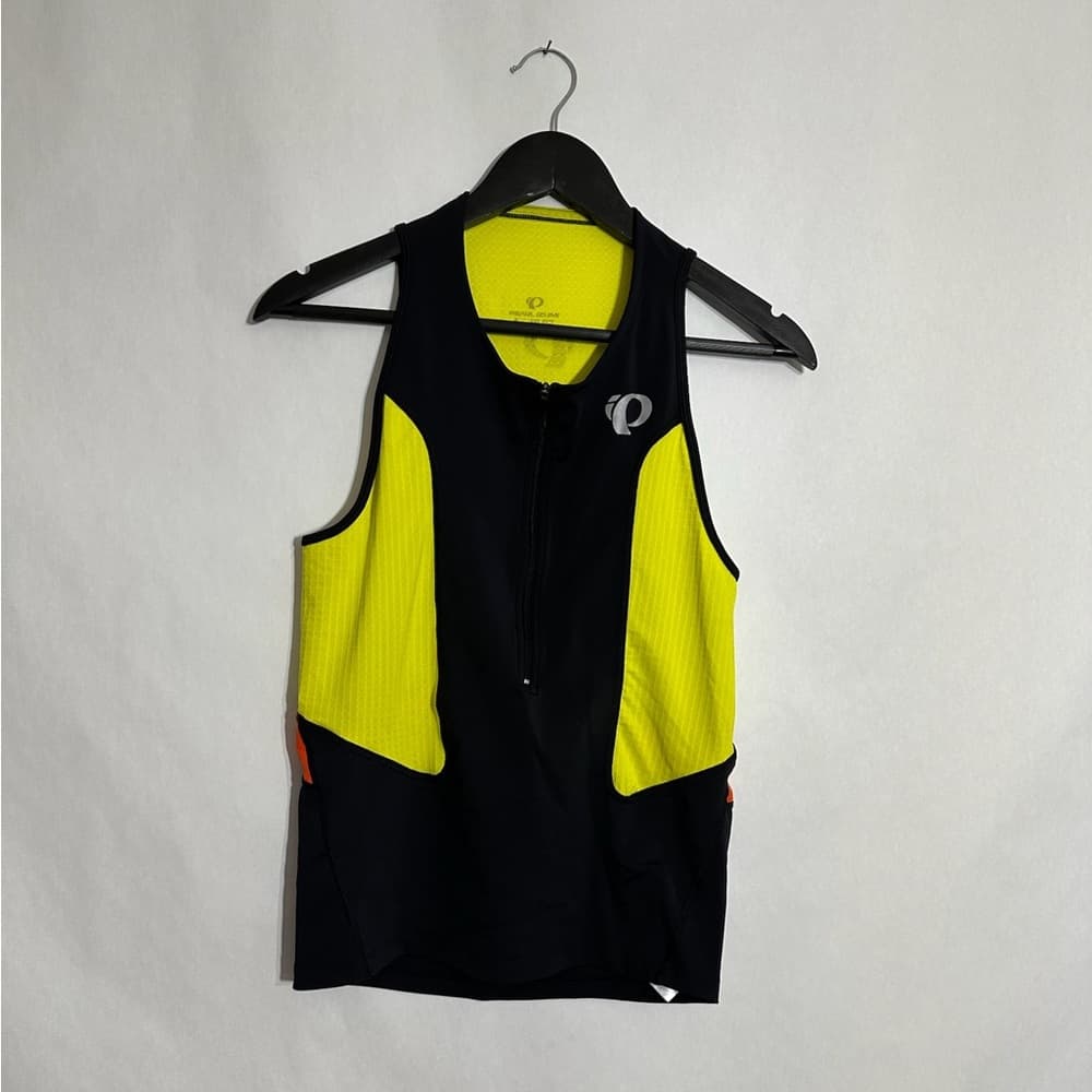 Pearl Izumi Select Tri Singlet Cycling Jersey Neon Yellow/Black Size Medium