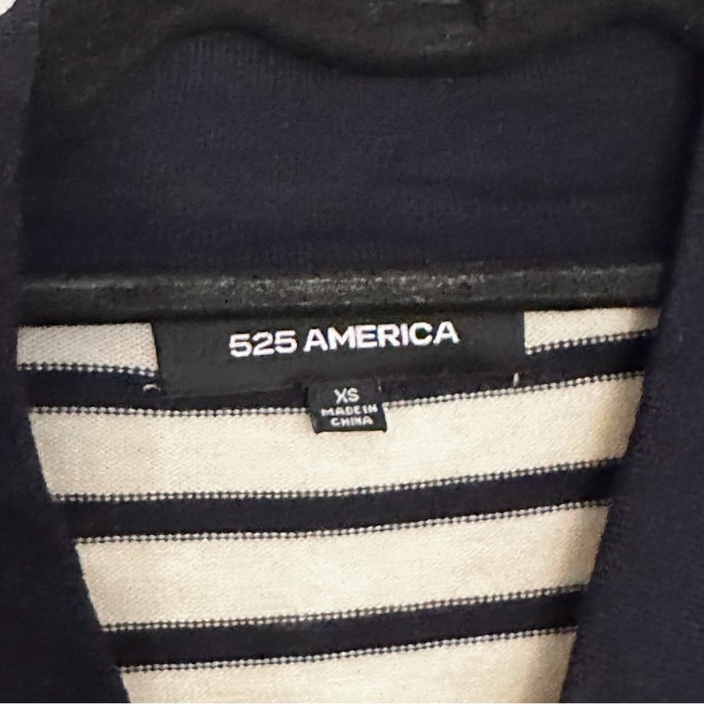 525 America Striped V-Neck Sweater Preppy Classic Size X-Small XS