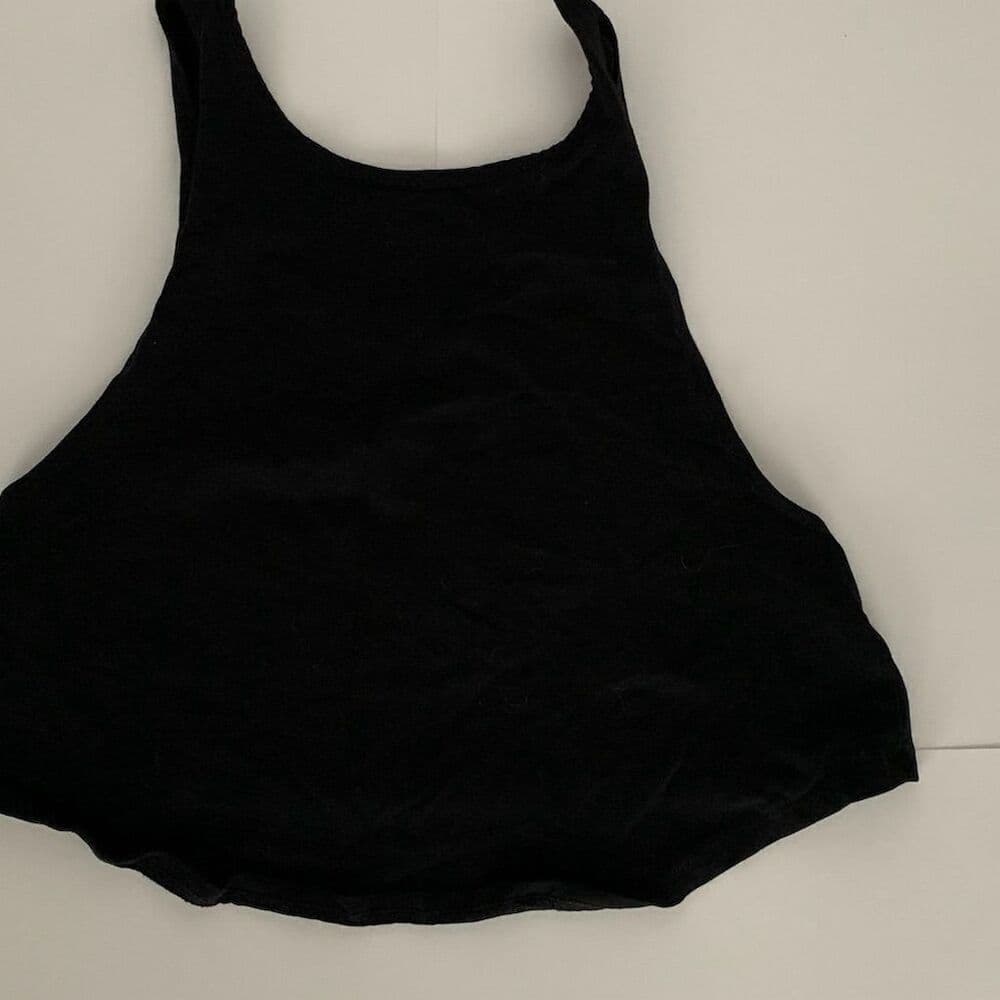 AMA "Bout That Life" Makeup Artist Black Crop Tank Top Size S Casual /Workout