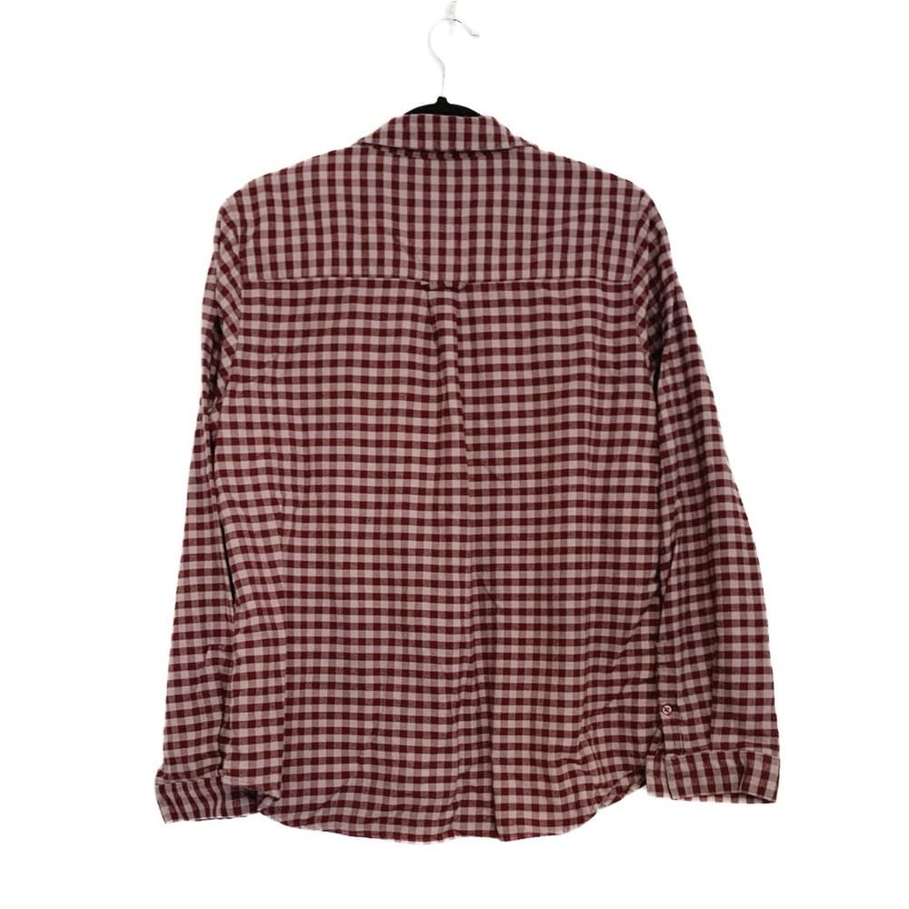 Orvis Flannel Button-Up Gingham Shirt Size large Long Sleeve