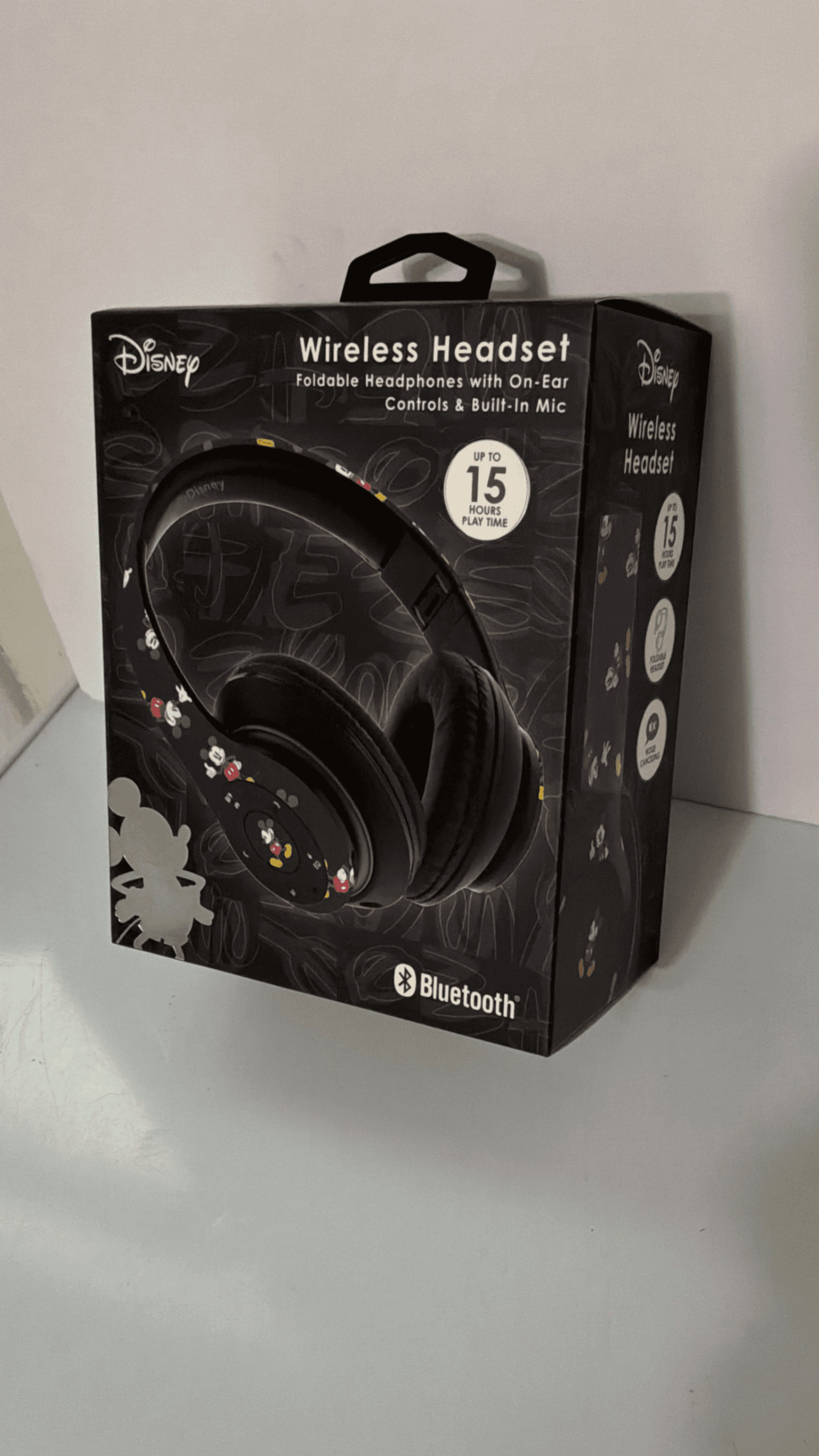 Disney Wireless Headset Bluetooth Foldable On-Ear Headphones