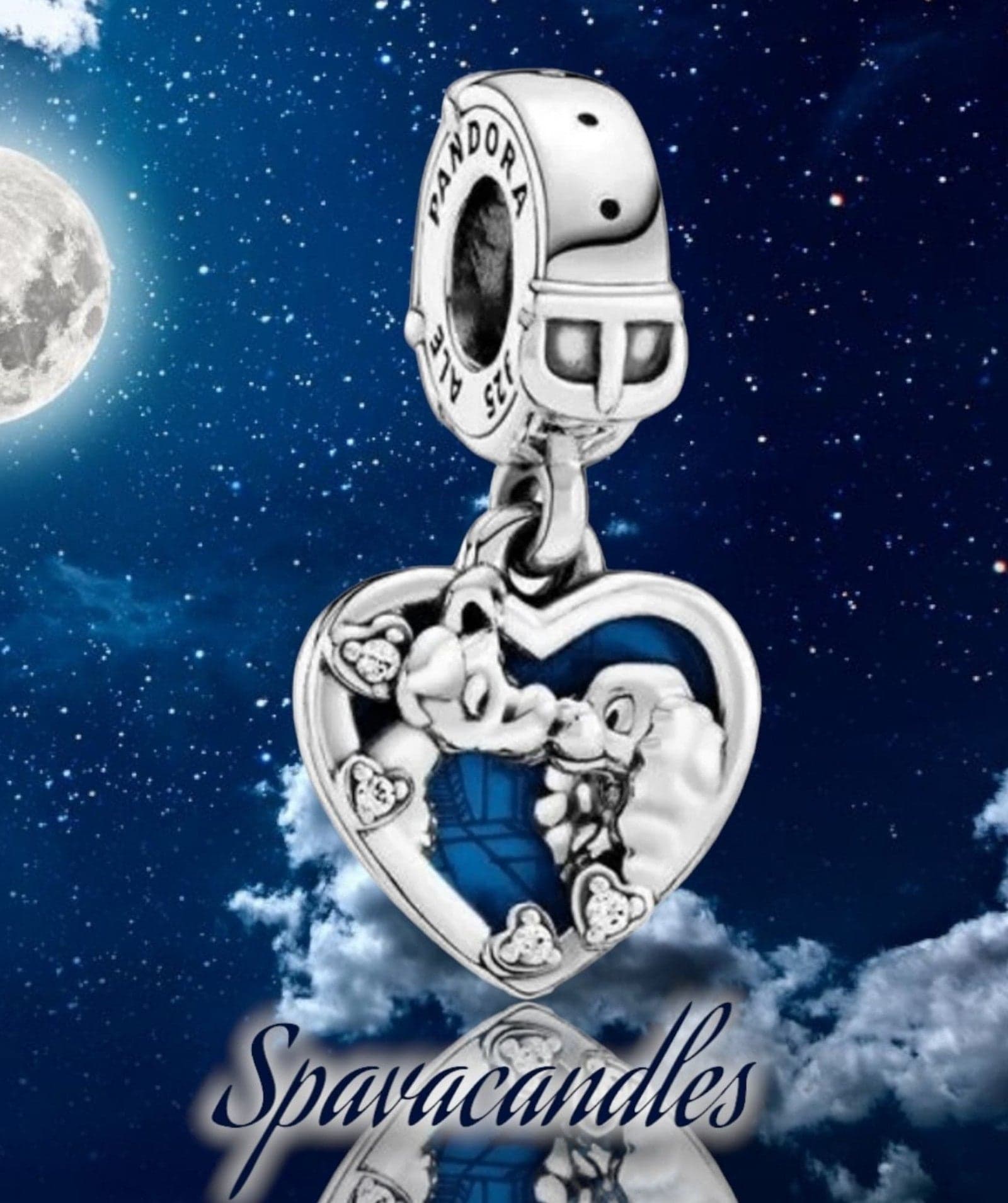 New Authentic PANDORA Disney Lady & The Tramp Dangle Charm