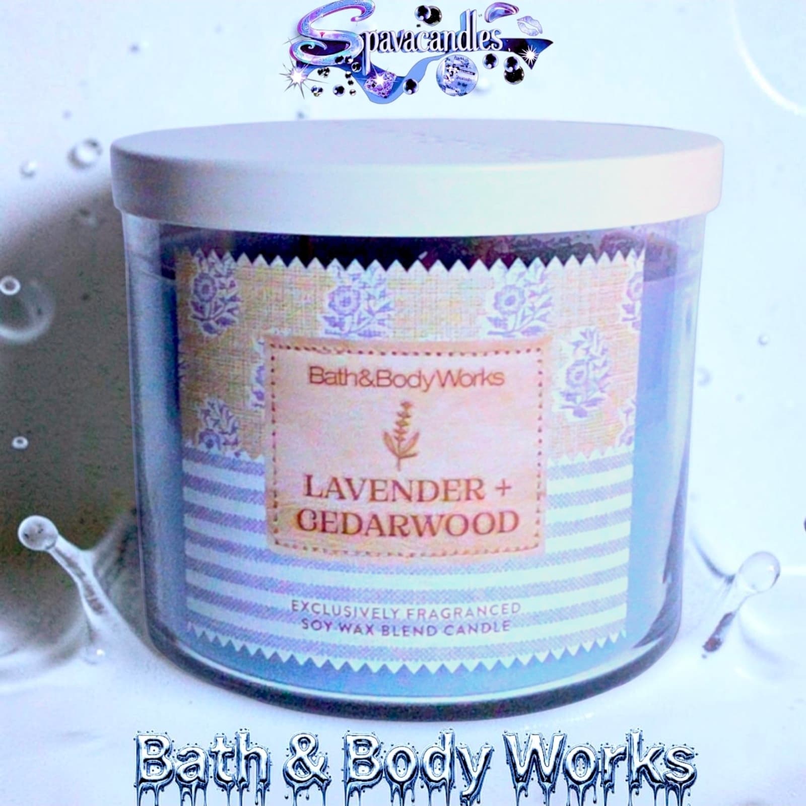 Bath & Body Works Lavender & Cedarwood Three Wick Candle US SELLER