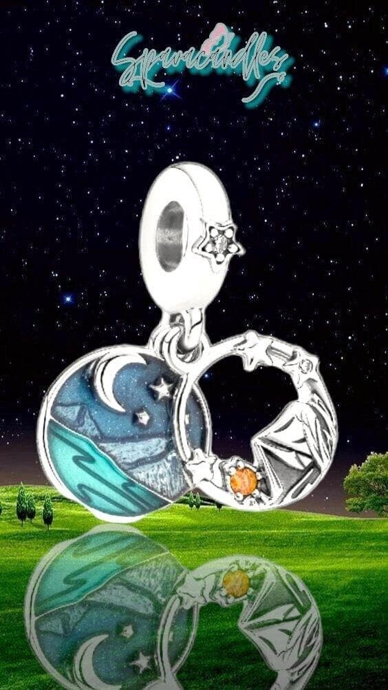 PANDORA Camping Night Sky Double Dangle Charm 791686C01