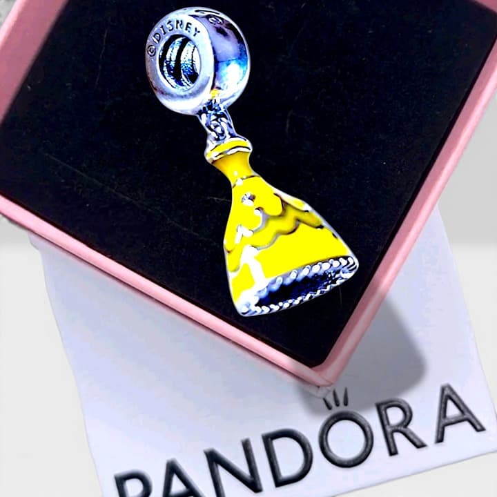 Pandora Belle Dress Disney Dangle Charm. US SELLER