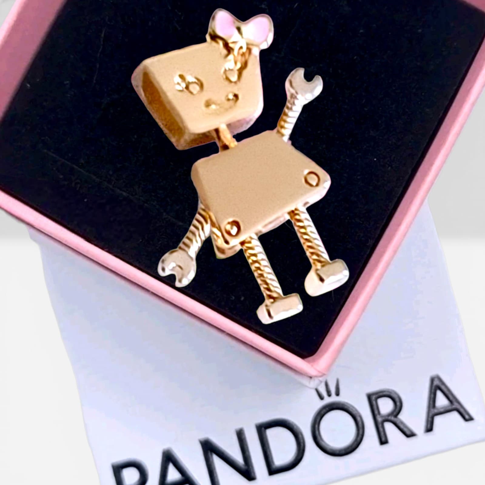 Pandora Rose Gold Plated Bella Bot Charm US SELLER