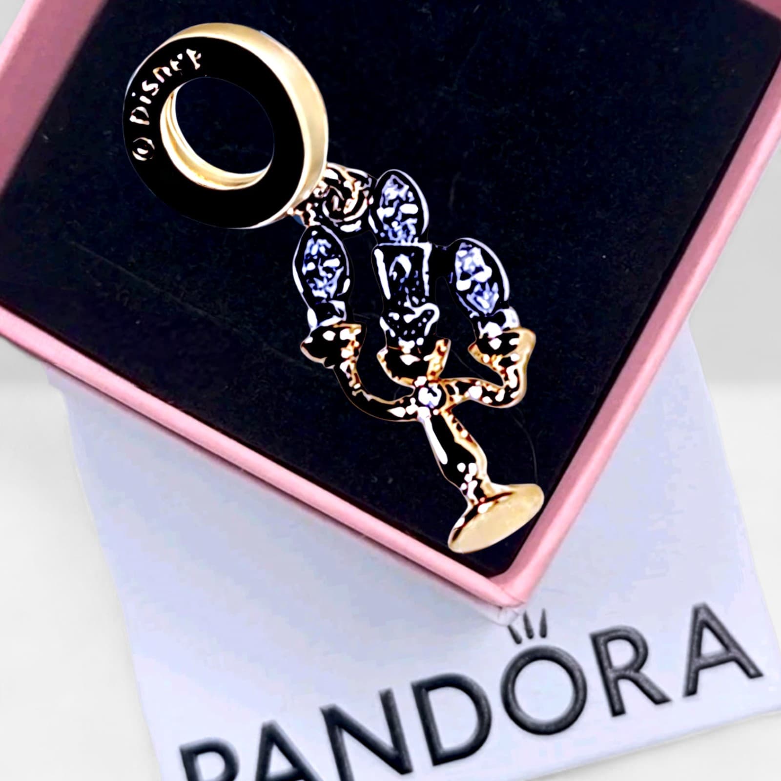 Pandora beauty and the beast lumiere charm