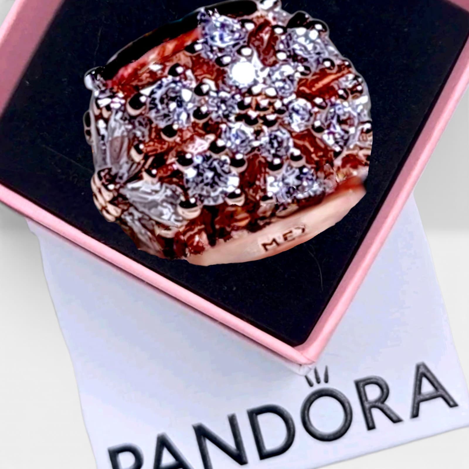 Pandora Sparkling Herbarium Cluster Rose Gold plated US SELLER