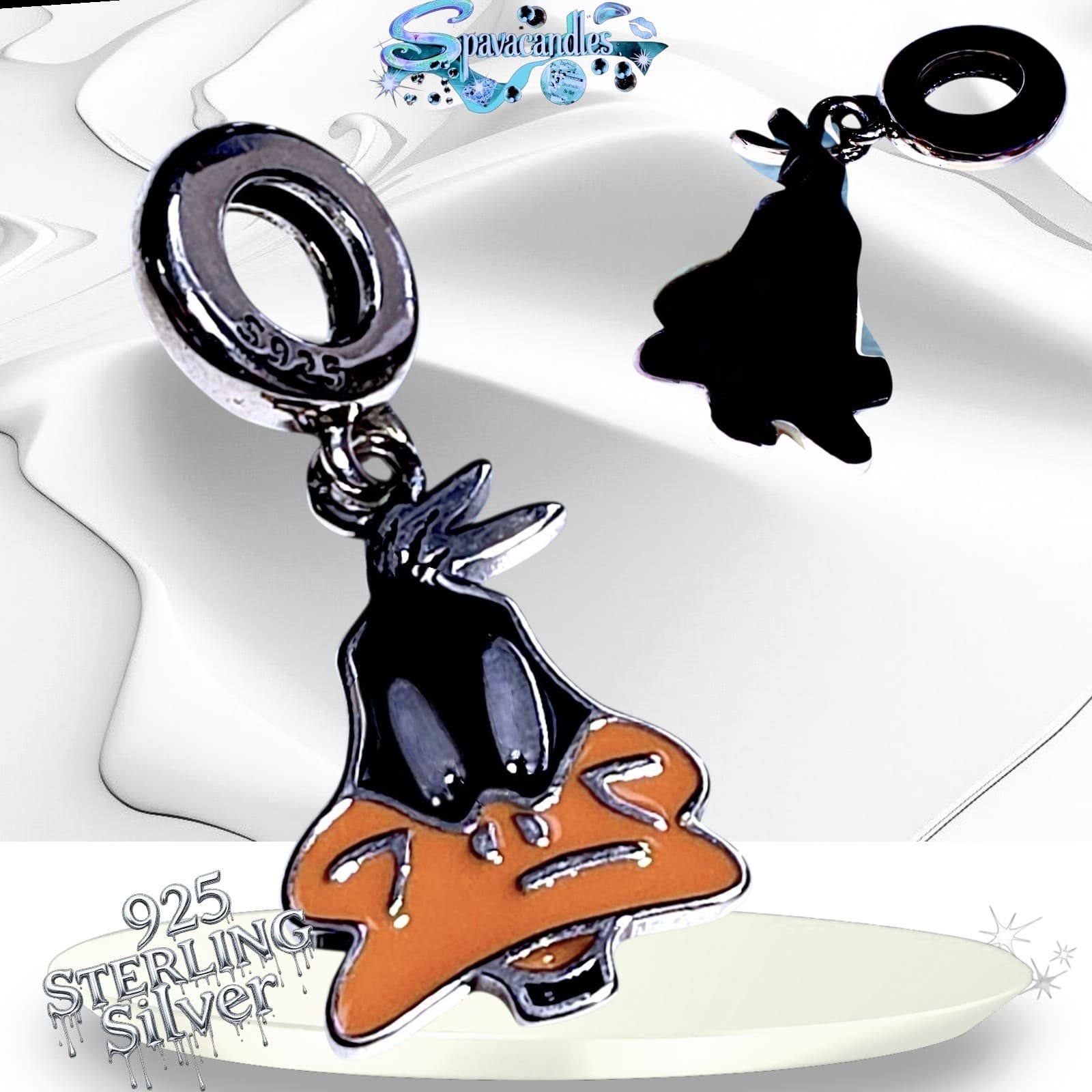 S925 Sterling Silver Looney Tunes Daffy Duck US SELLER