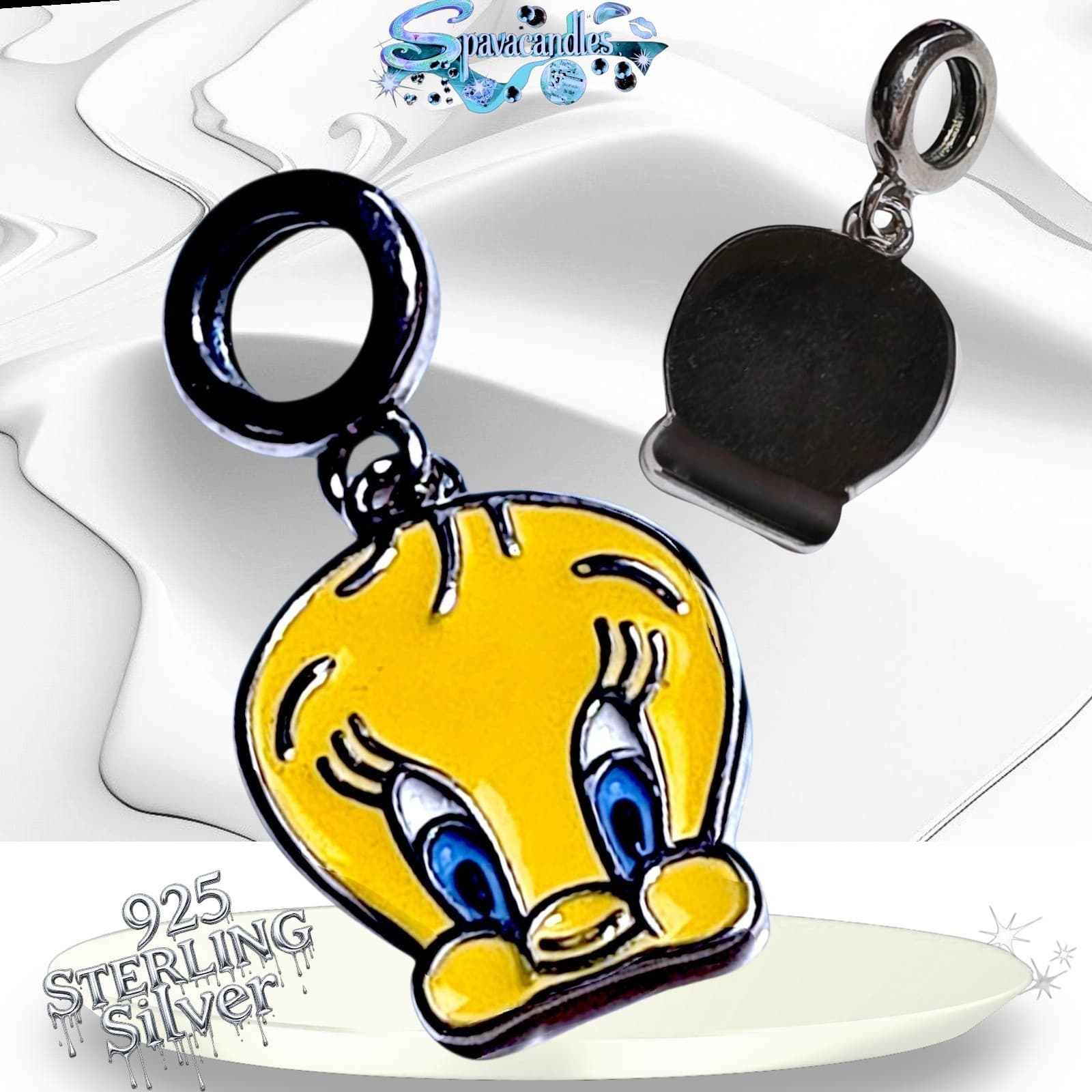 S925 Sterling Silver Tweety Bird Charm US SELLER