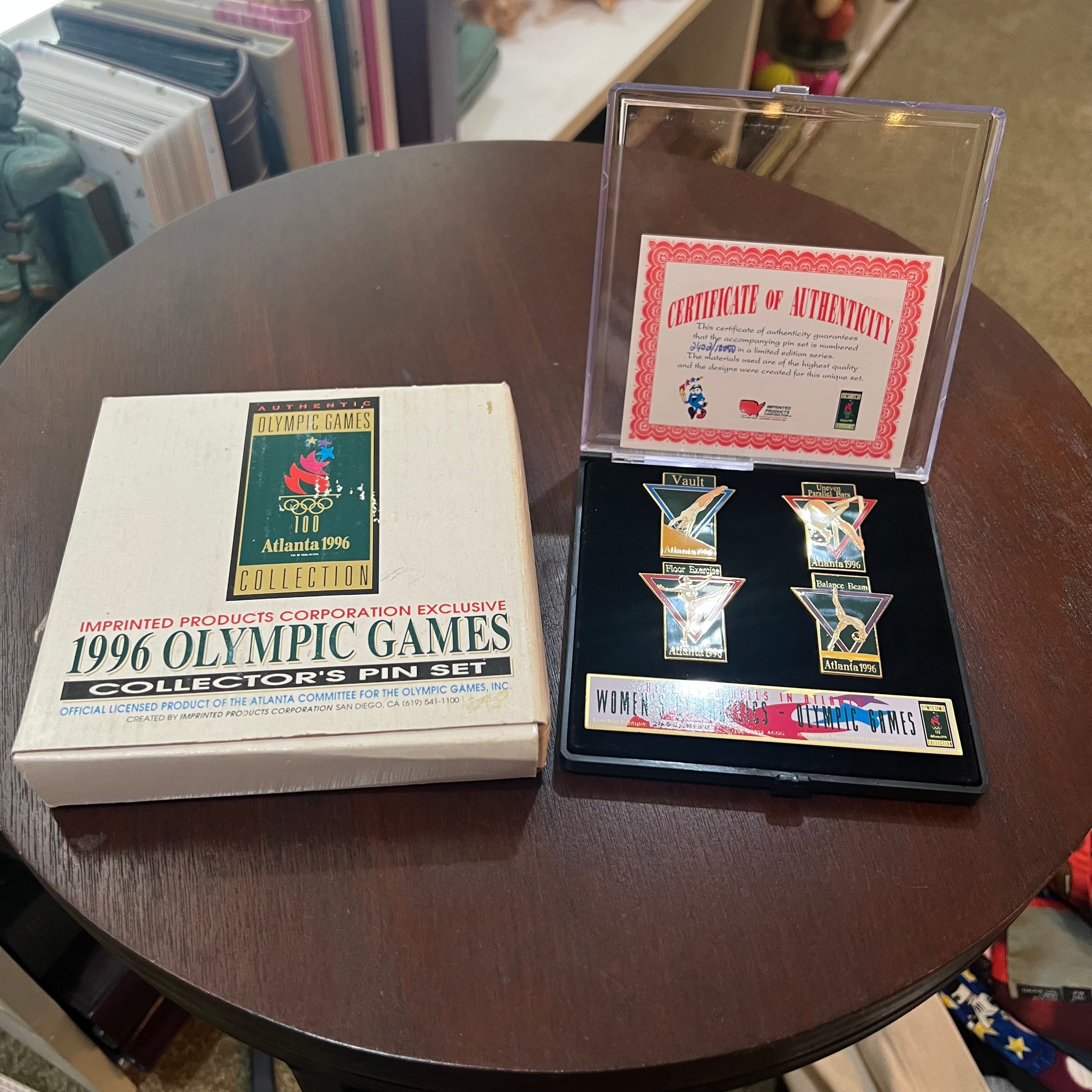 1996 Atlanta Olympic Games Gymnastics Collector's Pin Set Limited Edition