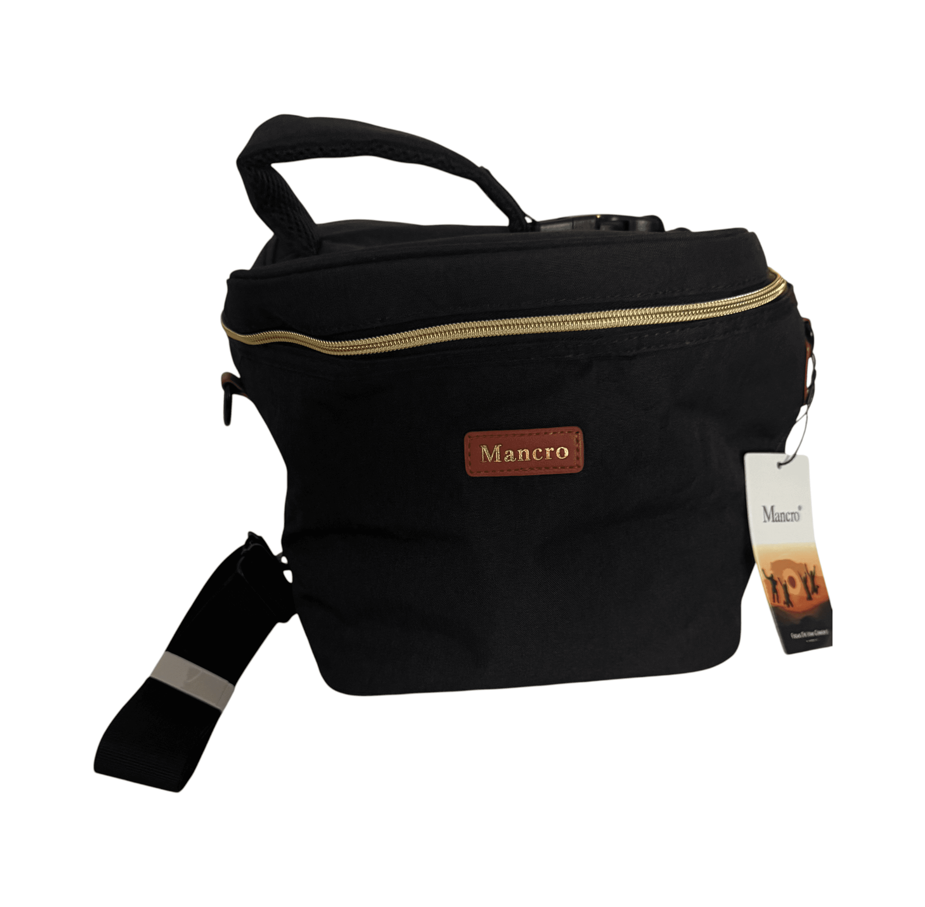 Black Mancro Insulated Lunch Bag