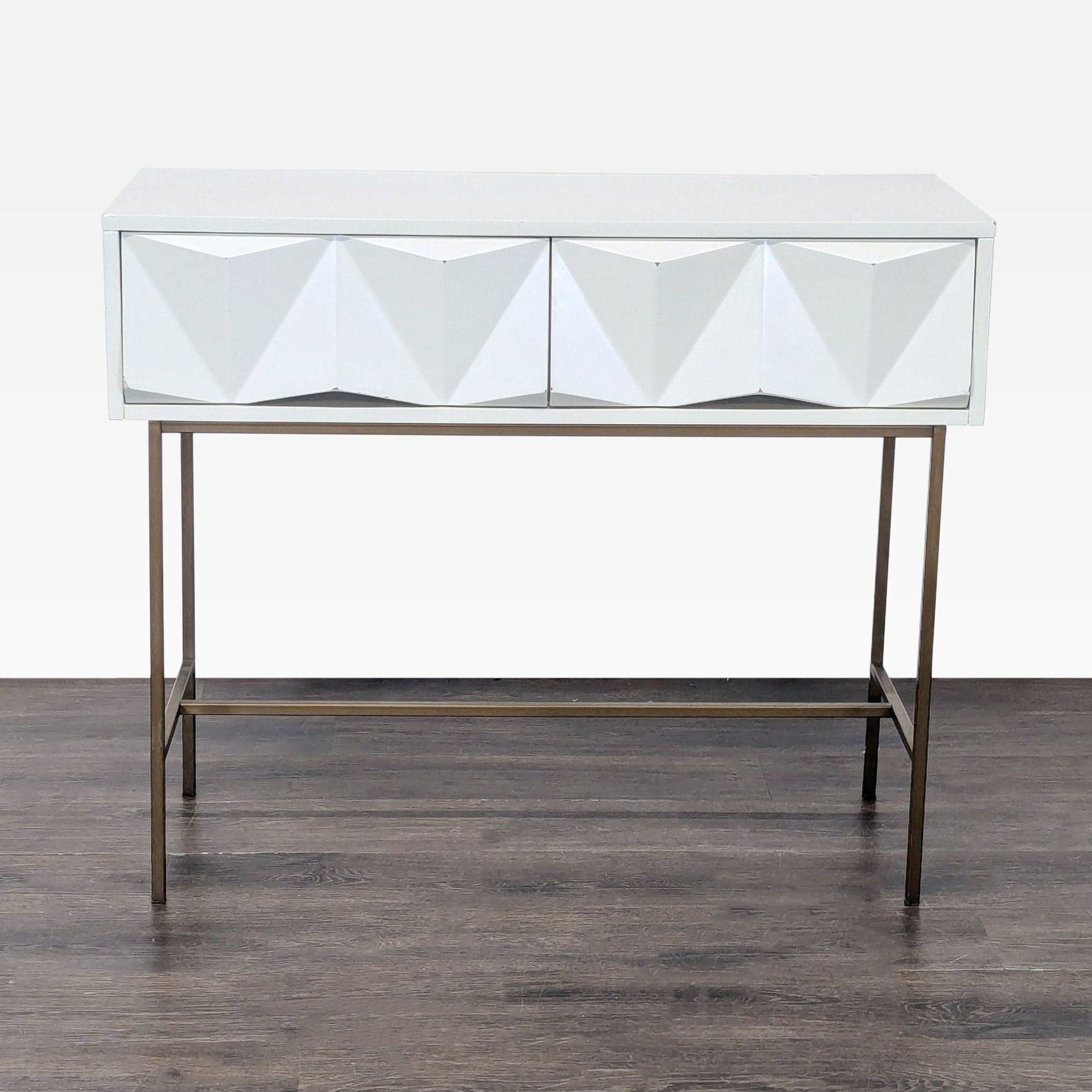 West Elm Sculpted Geo Console