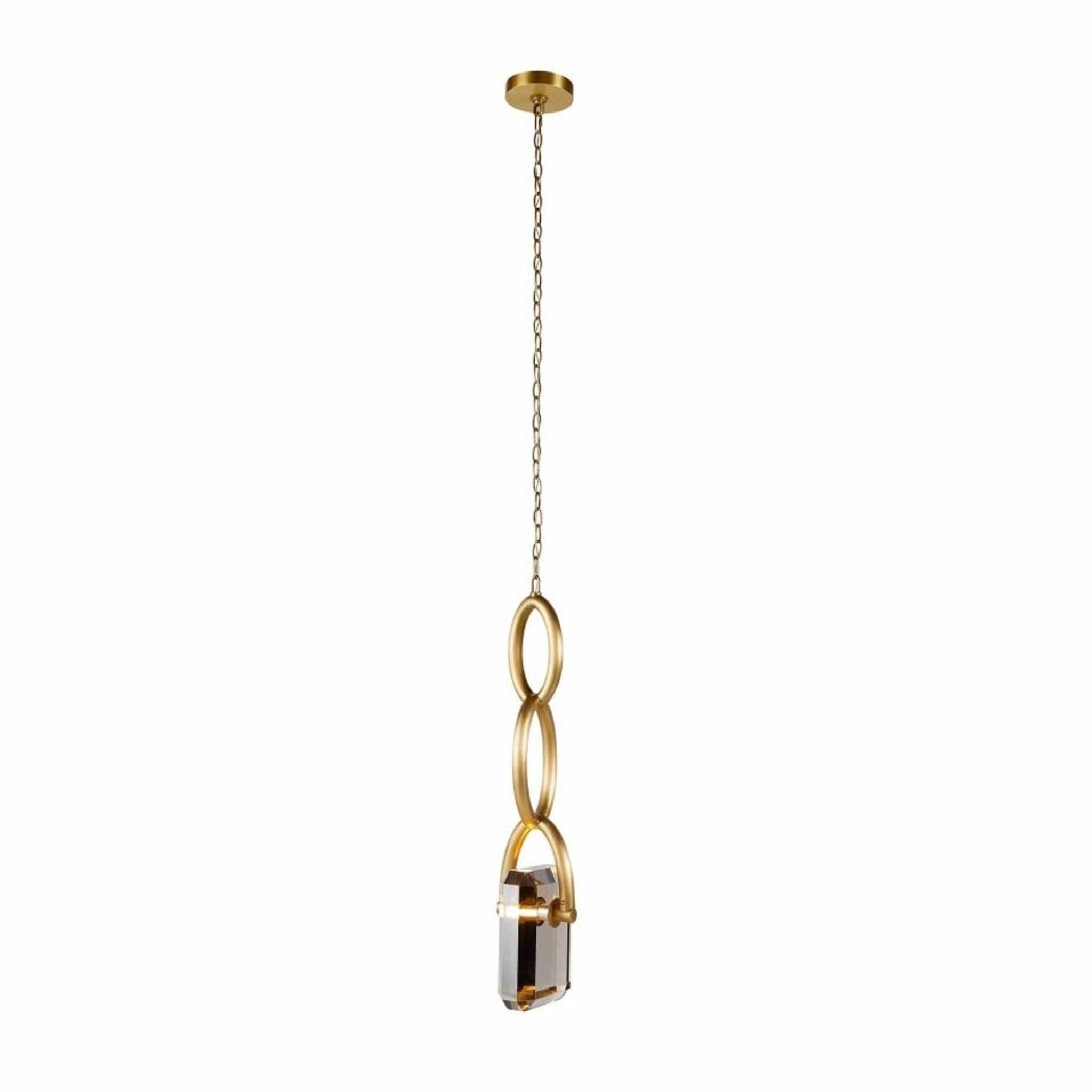Arteriors Home Estate Gold Pendant Light with Crystal Accent
