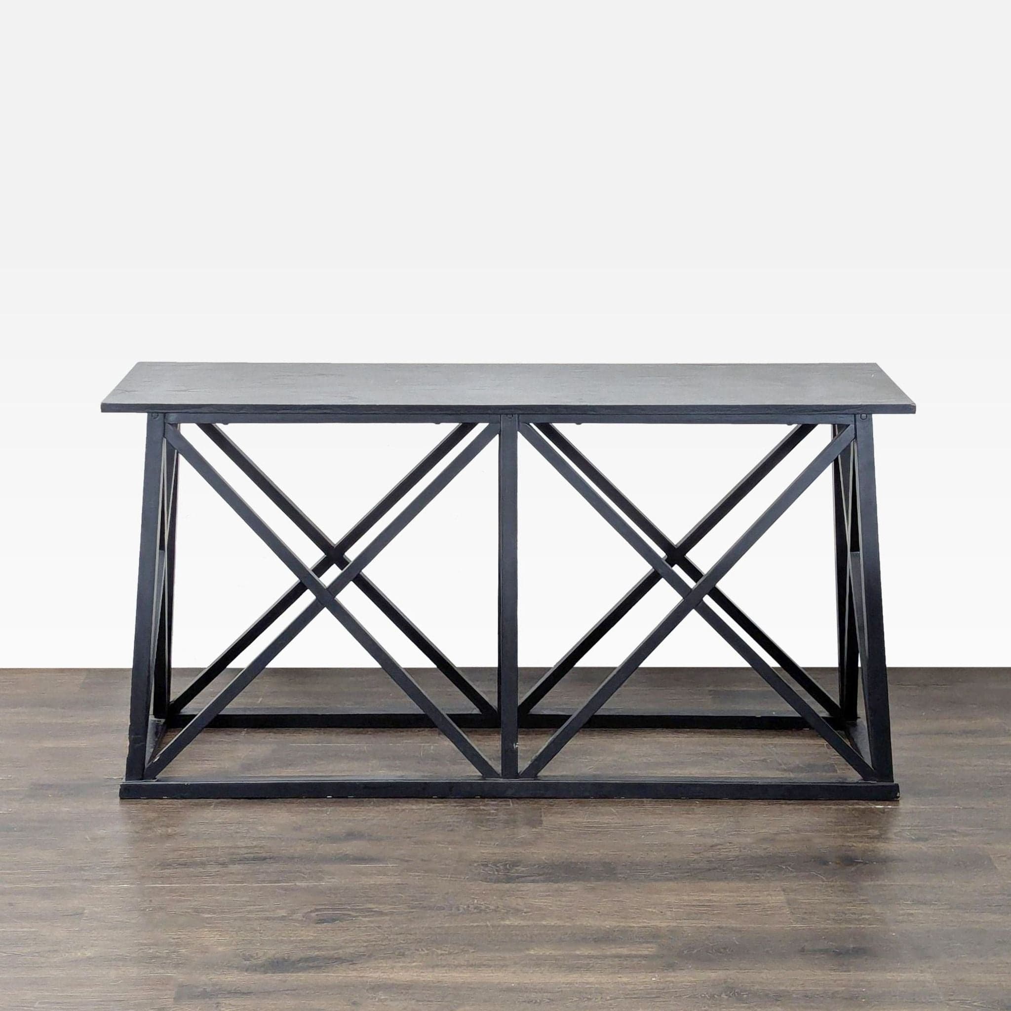 Target Wood Geometric Frame Console Table