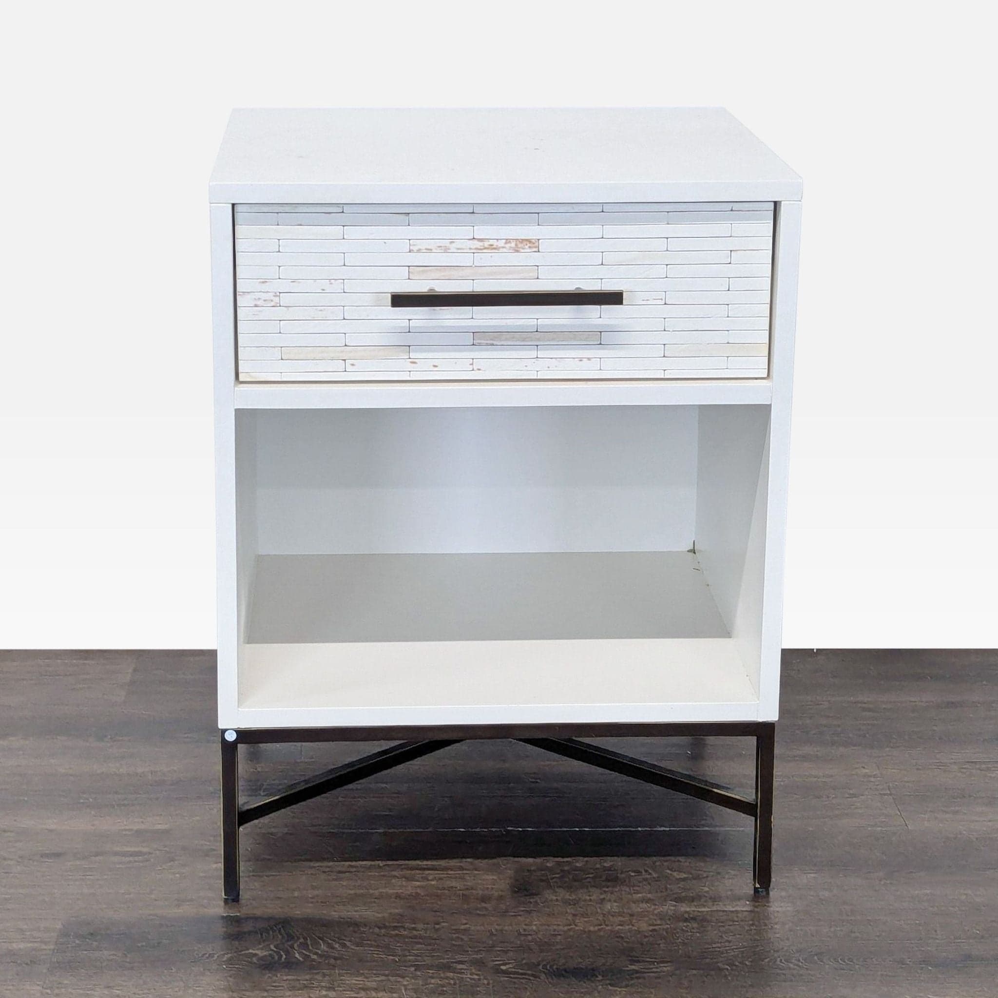 West Elm Wood Tiled Nightstand