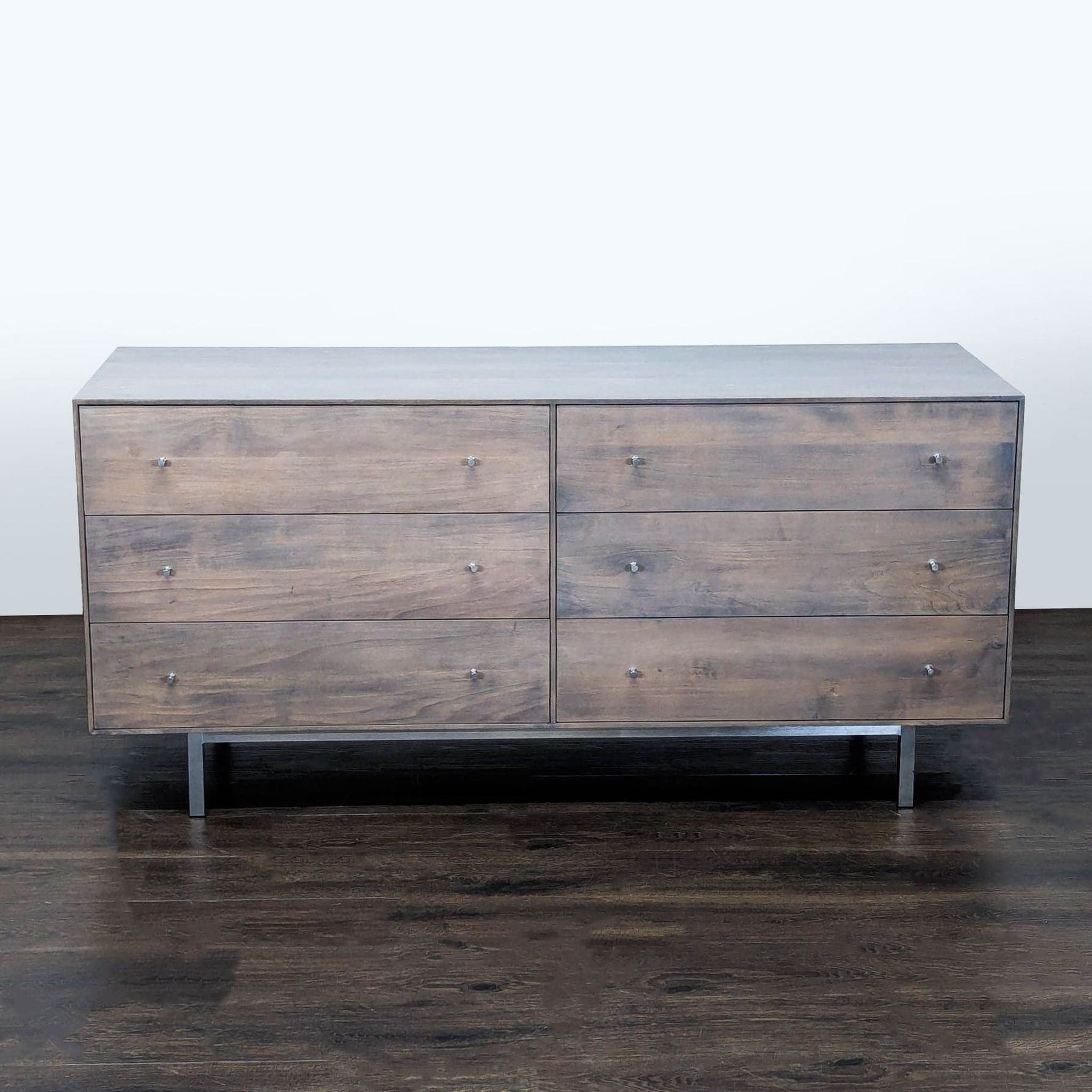 Room & Board Modern 6-Drawer Wood Dresser with Metal Legs