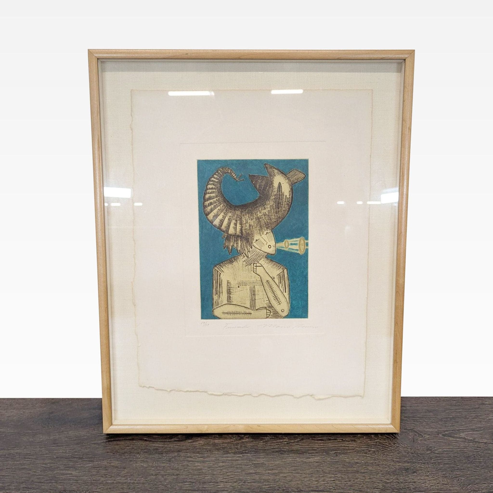 Mario Romero Limited Edition Aquatint Titled “Fumades”