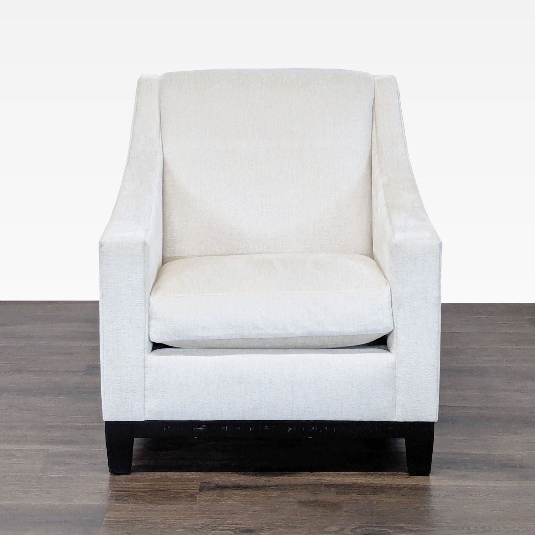 A. Rudin No. 688 Modern Lounge Chair in Cream Fabric