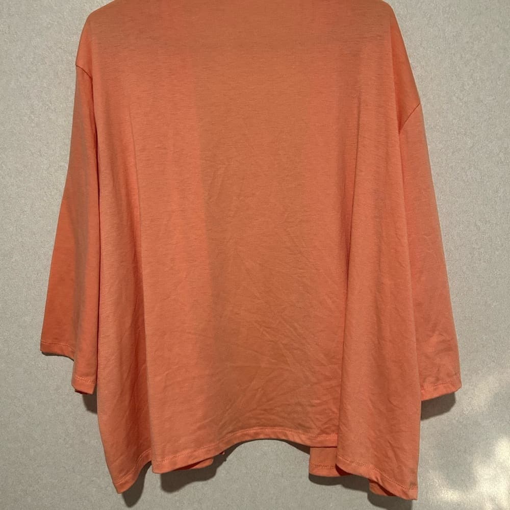 Women’s Peach Colored Plus Size Cardigan, Light Weight