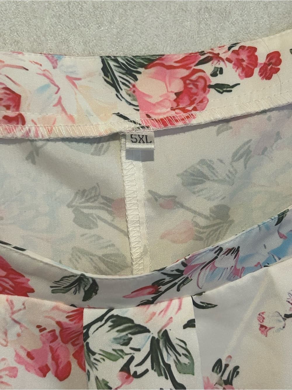 Women’s Plus Size Beautiful Floral Print Summer Tank Top, Wide Straps, 5XL
