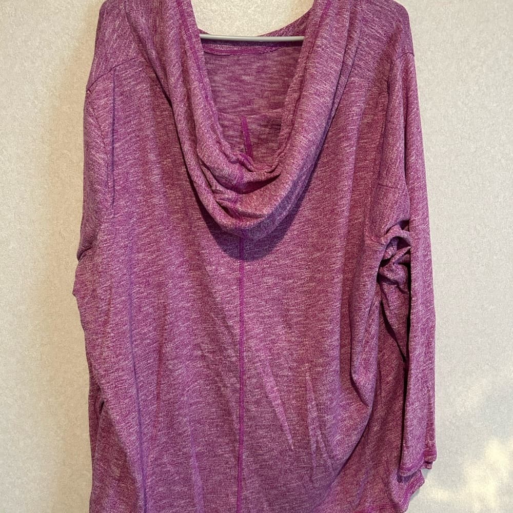 Women’s Active Wear For Plus Size 26/28 Purple Light Weight Hoodie
