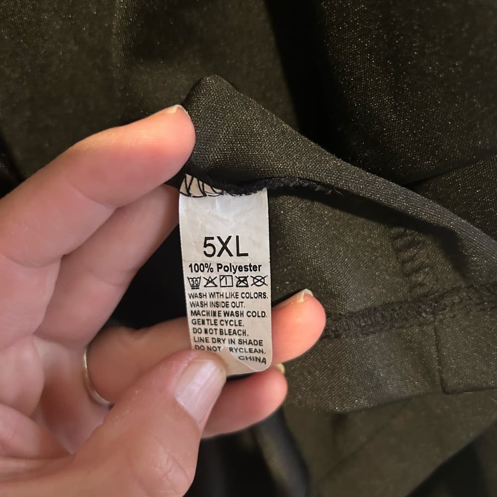 Women’s Plus Size Casual Black Cardigan, Any Occasion, Size 5XL