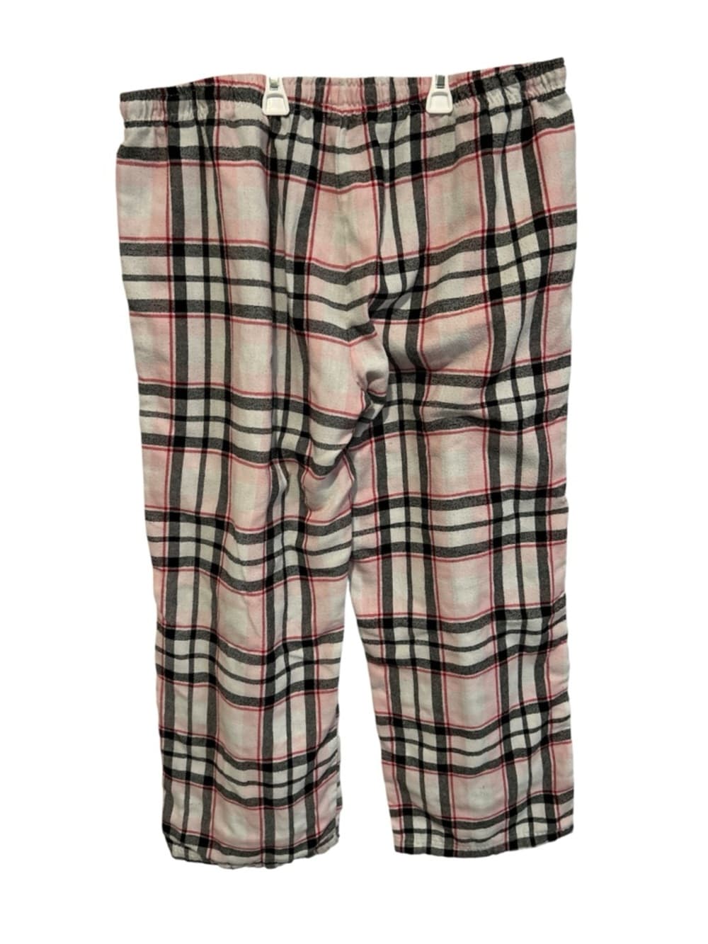 Women’s Plus Size Flannel With Checker Pattern Pink Pajama Pants Size 2/3X