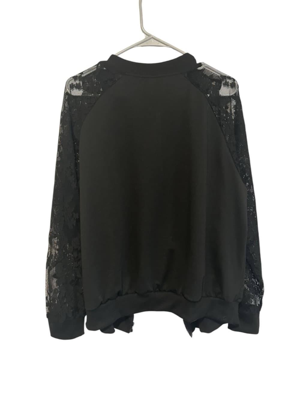 Women’s Lace Long Sleeve Black Jacket Lightweight SHEIN Curve Size 2XL