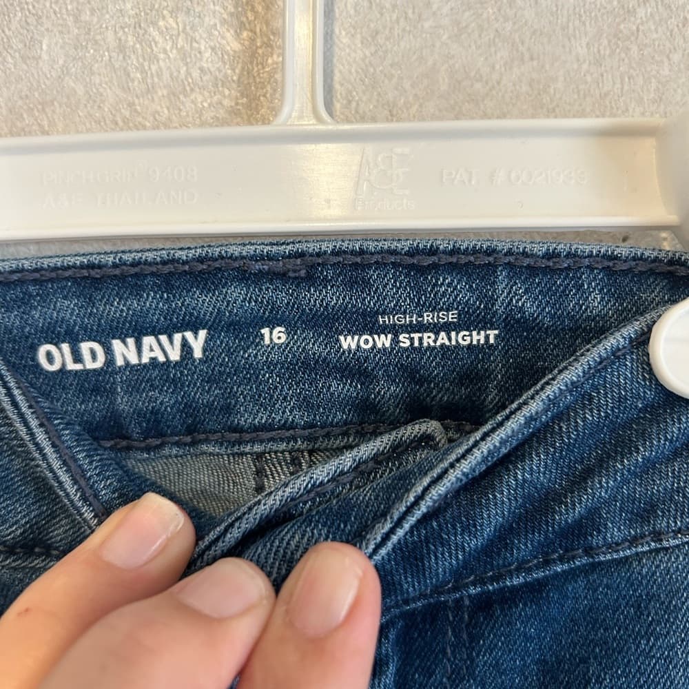 Women’s Old Navy High-rise Wow Straight Jeans, Size 16