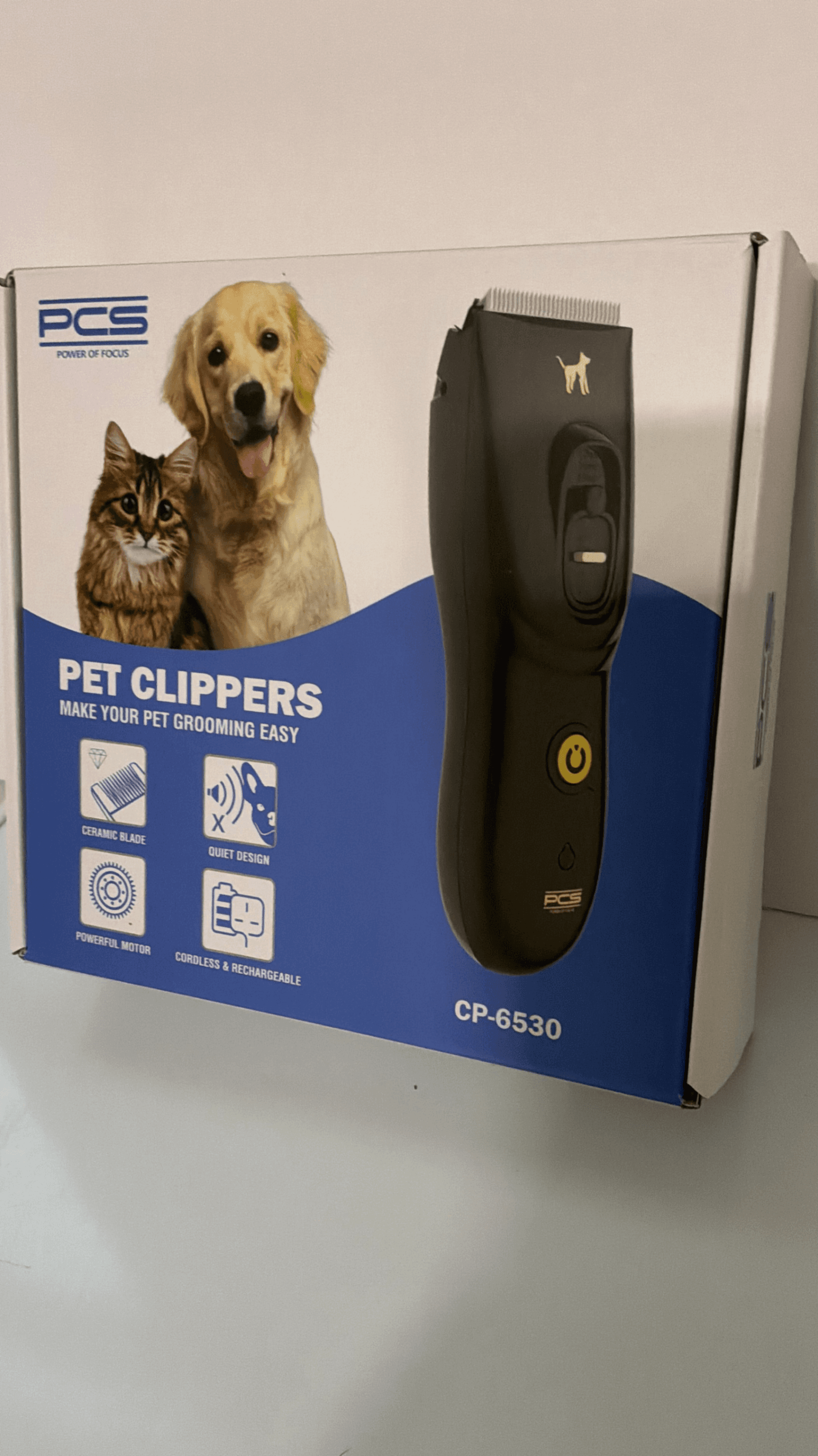 PCS CP-6530 Pet Clippers Cordless Rechargeable
