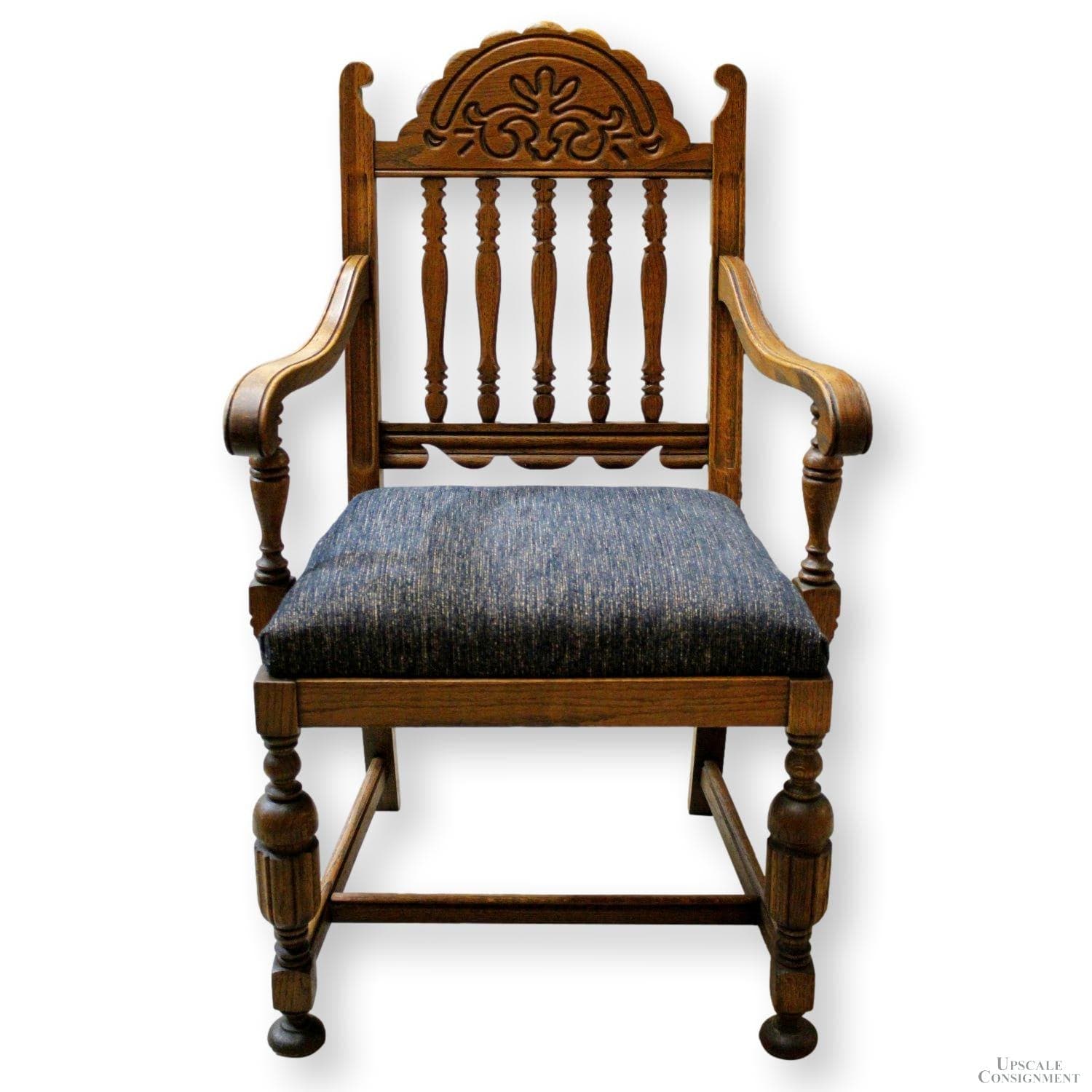 Jacobean Arm Chair - Blue