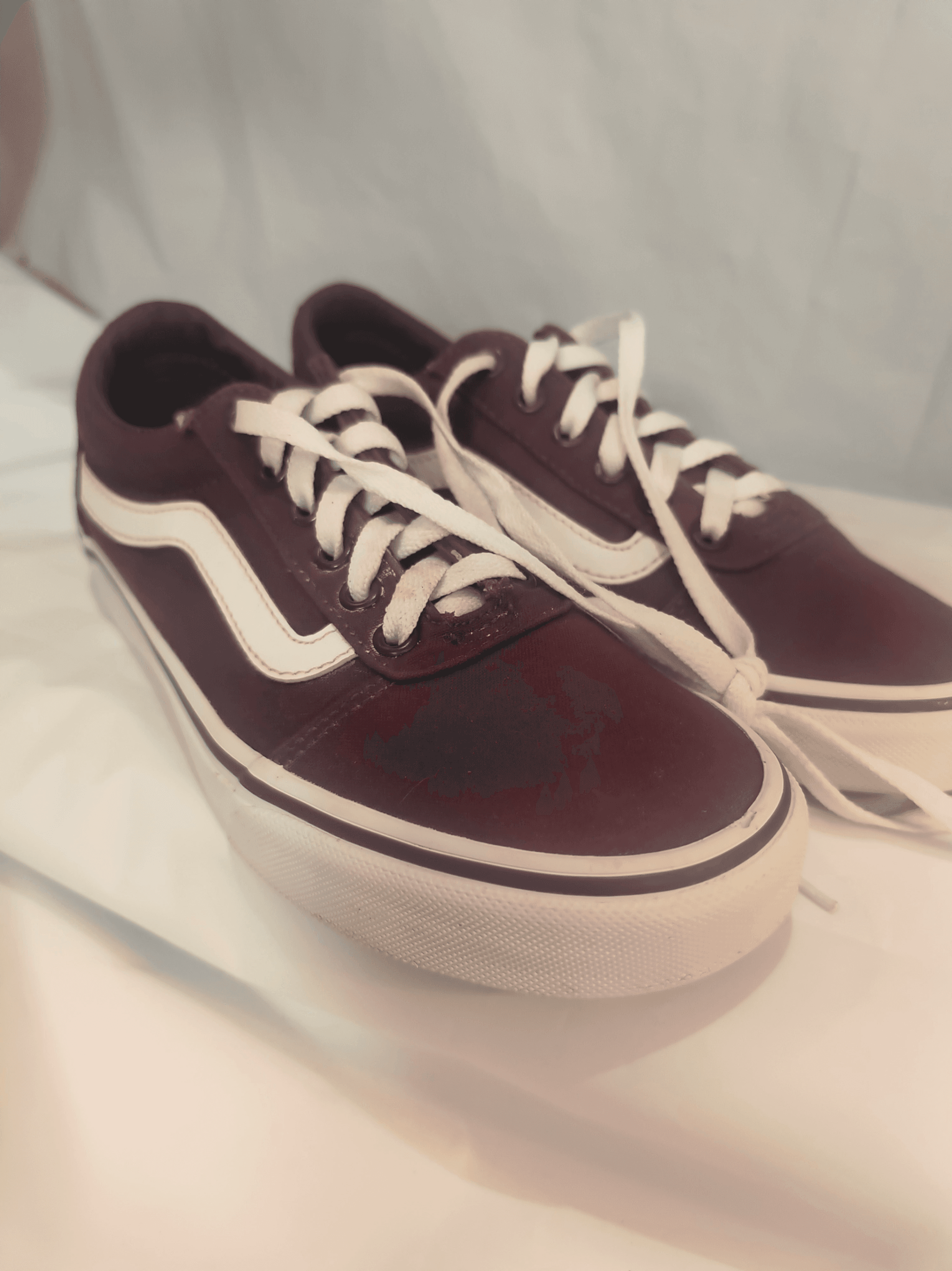 VANS Old Skool Burgundy Canvas Sneakers