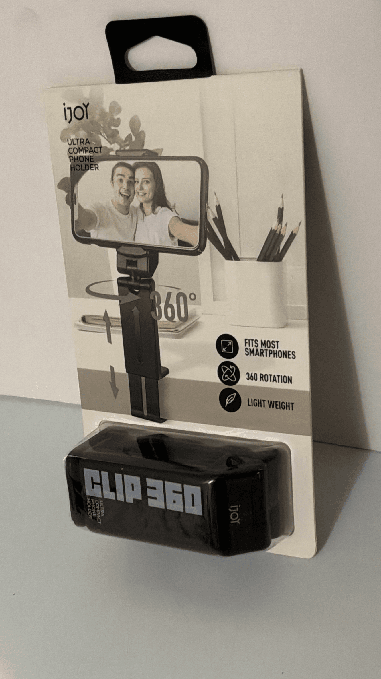 iJoy Clip 360 Ultra-Compact Phone Holder