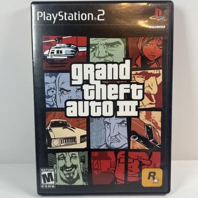 Grand Theft Auto III (2001) – PlayStation 2 – Sony – Rockstar – No Map
