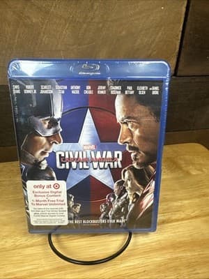 Captain America Civil War (2016) – Blu-ray – Chris Evans – Marvel – New