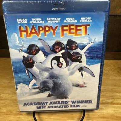 Happy Feet (2006) – Blu-ray – Elijah Wood, Robin Williams – Warner – New