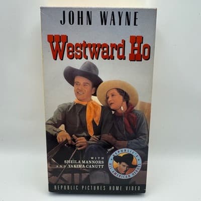 John Wayne Westward Ho VHS 1935 Republic Pictures Home Video Western B&W 4499